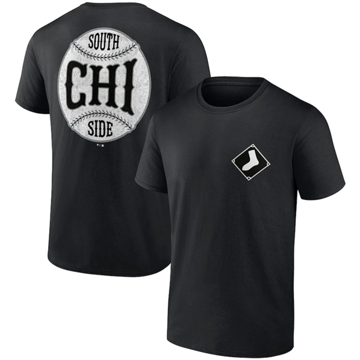 Men's Chicago White Sox Black Iconic Bring It T-Shirt